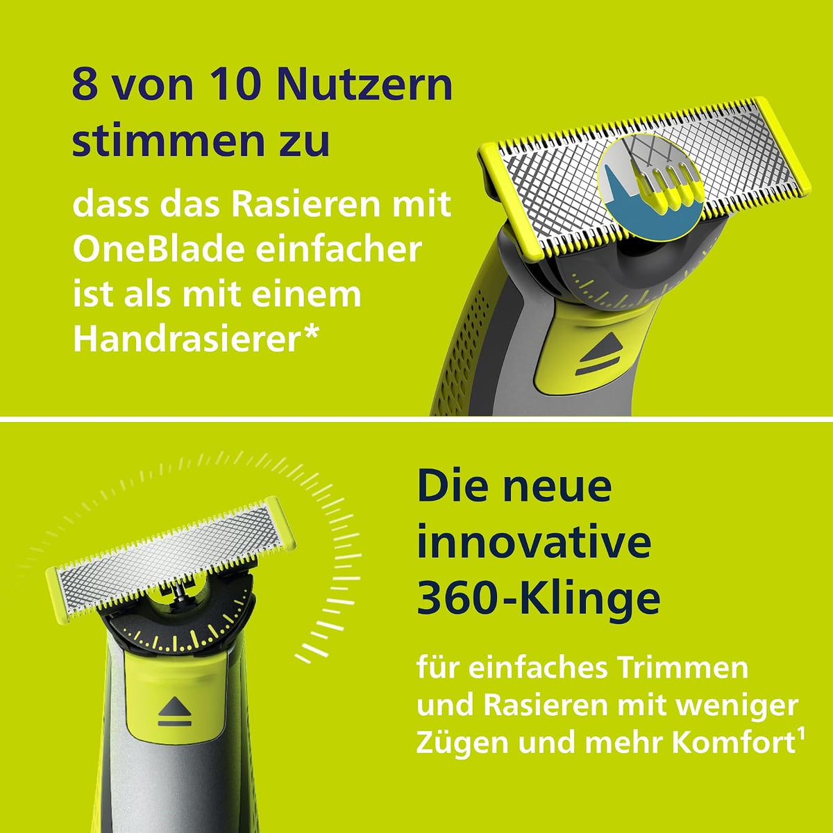 Philips OneBlade 360 Ersatzklingen 2er-Pack