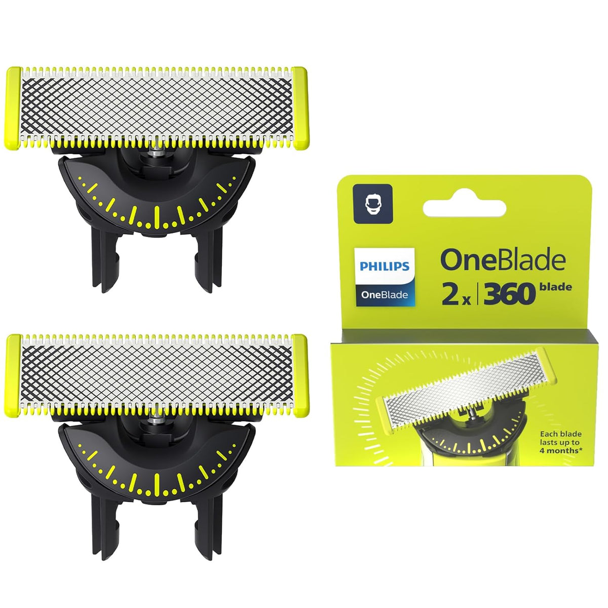 Philips OneBlade 360 Ersatzklingen 2er-Pack