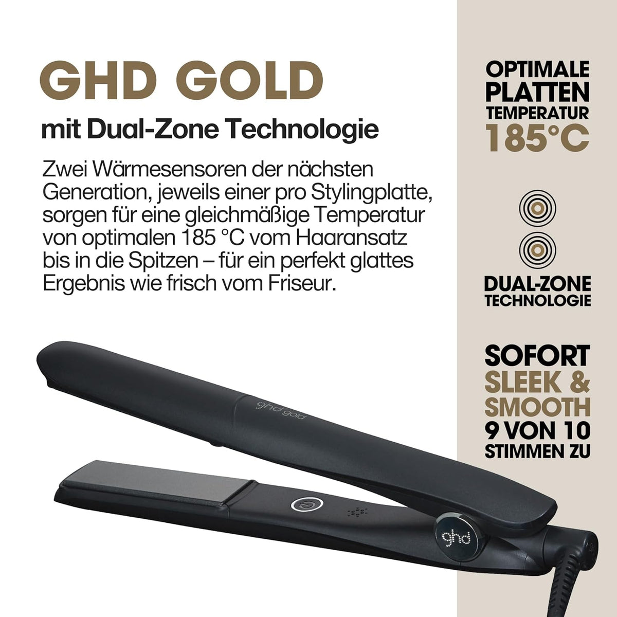 ghd Gold Styler Glätteisen Schwarz